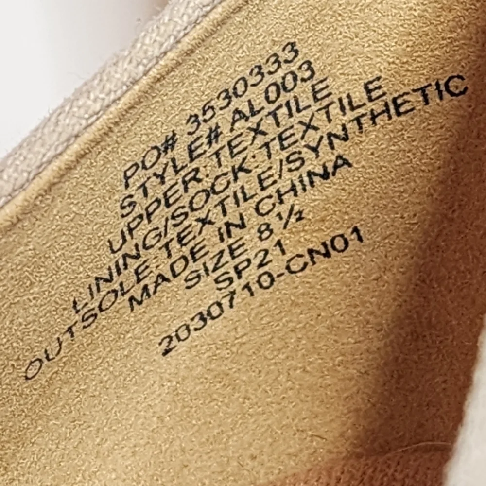 J. Crew Canvas espadrille wedges in Flax. Women's size‎ 8.5.